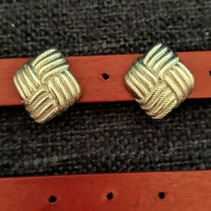 Judith Ripka Sterling Omega Back Earrings